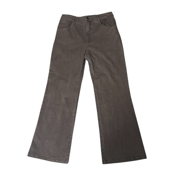 Young Fabulous & Broke Brown bootcut  Jeans Size Large - Picture 1 of 5